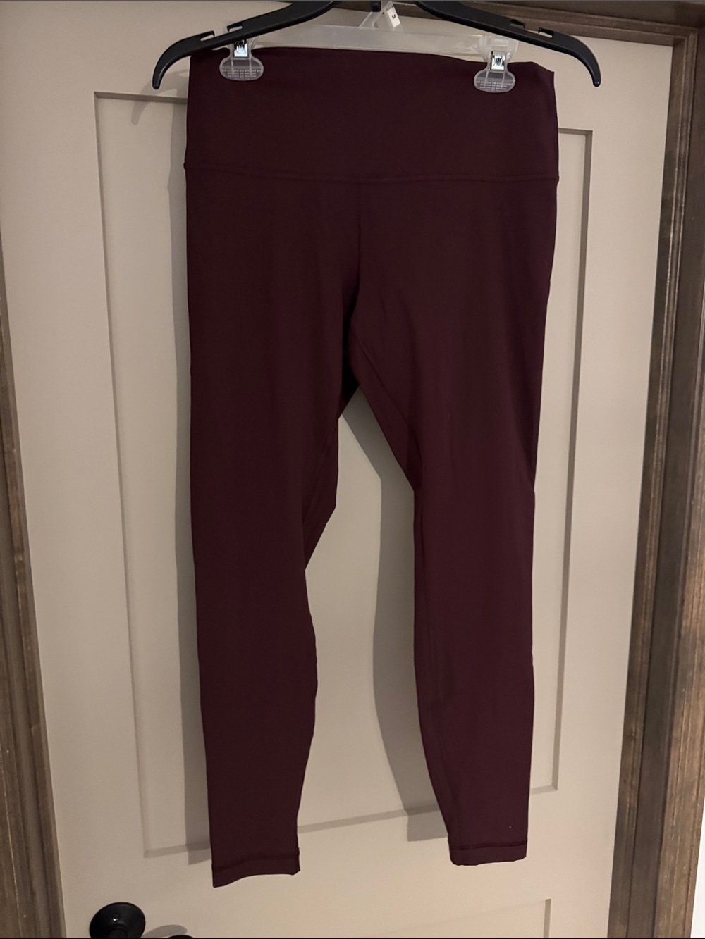 Lulu lemon Burgundy High-Waist Leggings